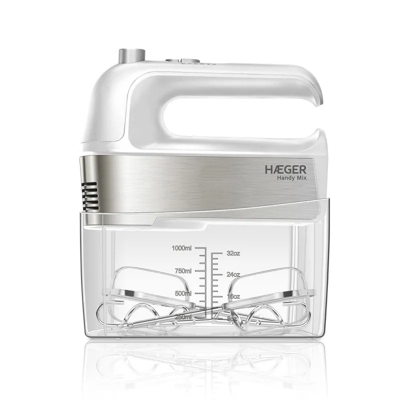 Frullatore Haeger BL-3HW.015A Frullatore a immersione 300 W Acciaio inossidabile, Bianco