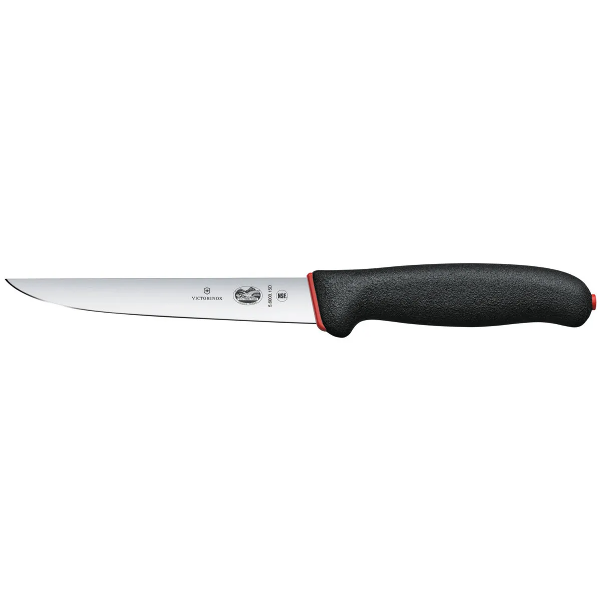Victorinox Coltello da disosso Fibrox Dual Grip dritto; lunghezza lama 15 cm, 30.5 cm (L); argento/nero/rosso