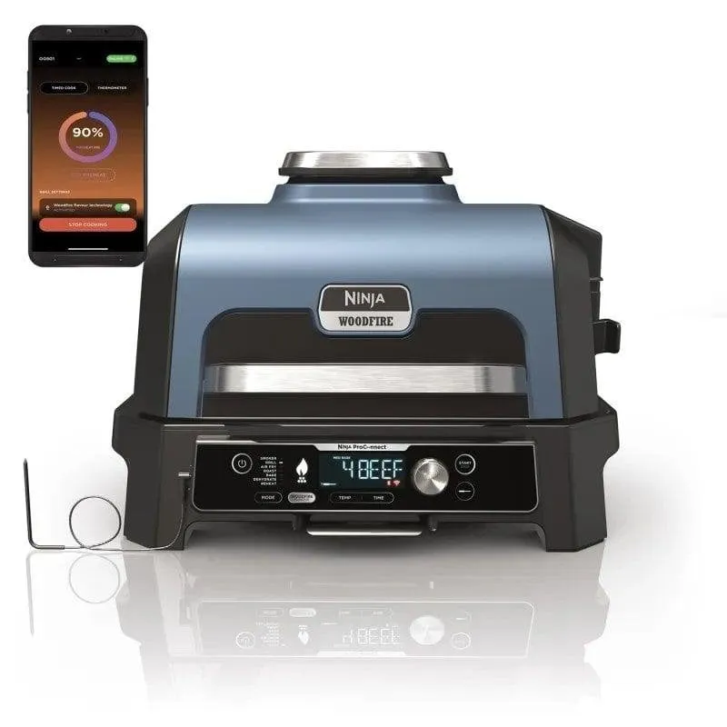 Tavolo per barbecue e grill da esterno Ninja OG901EU elettrico nero 1700 W