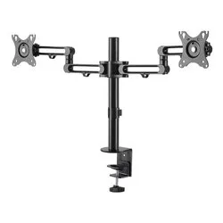 Supporto monitor TV scrivania ( 8 Kg ) VESA 100 x 100 Articolabile per due display Black ARMDUAL3