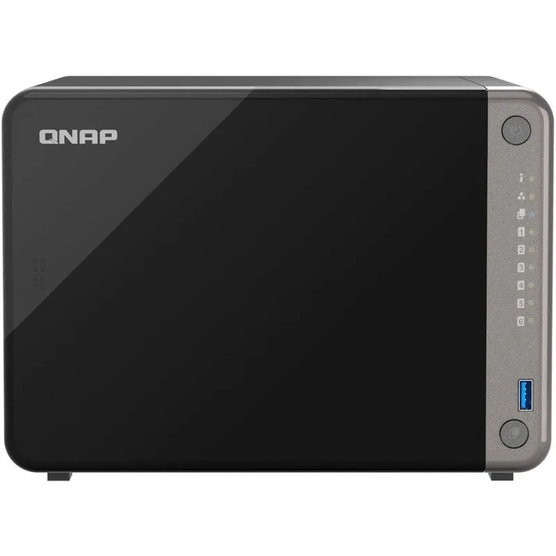 QNAP TS-AI642-8G Server di archiviazione NAS Ethernet Tower Nero Cortex-A76