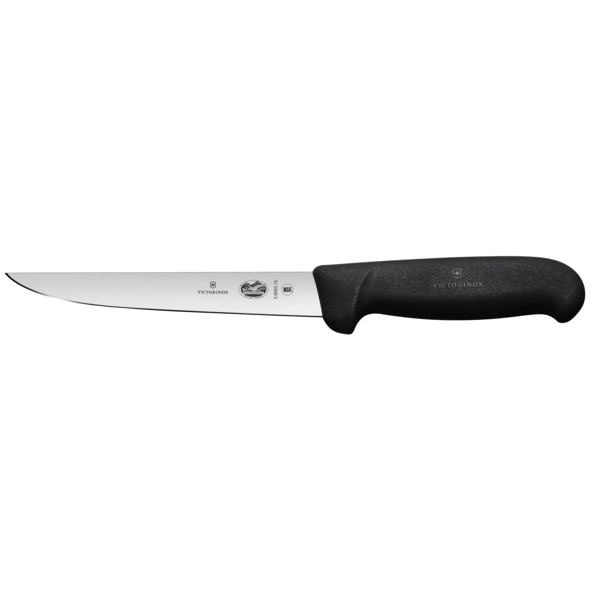 Victorinox Coltello disosso Fibrox lama dritta; lunghezza lama 15 cm, 28.4 cm (L); argento/nero