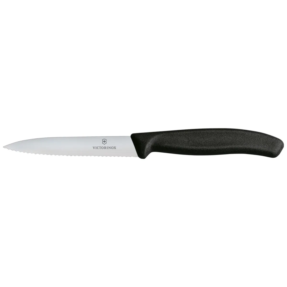 Victorinox Coltello per verdure professionale Swiss Classic lama seghettata; lunghezza lama 10 cm, 21.2 cm (L); argento/nero