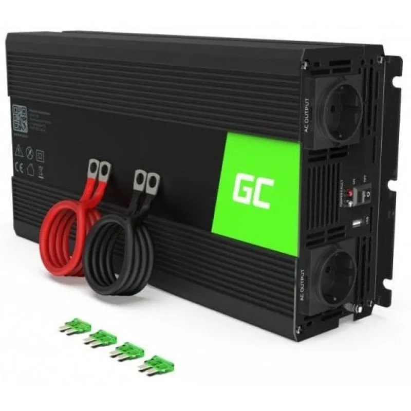 Green Cell Inv21 Adattatore di alimentazione automatica e inverter 6000 W Nero