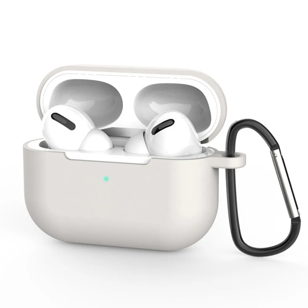 Custodia Techsuit Silicone Case per Apple AirPods Pro 3, Grigio Chiaro
