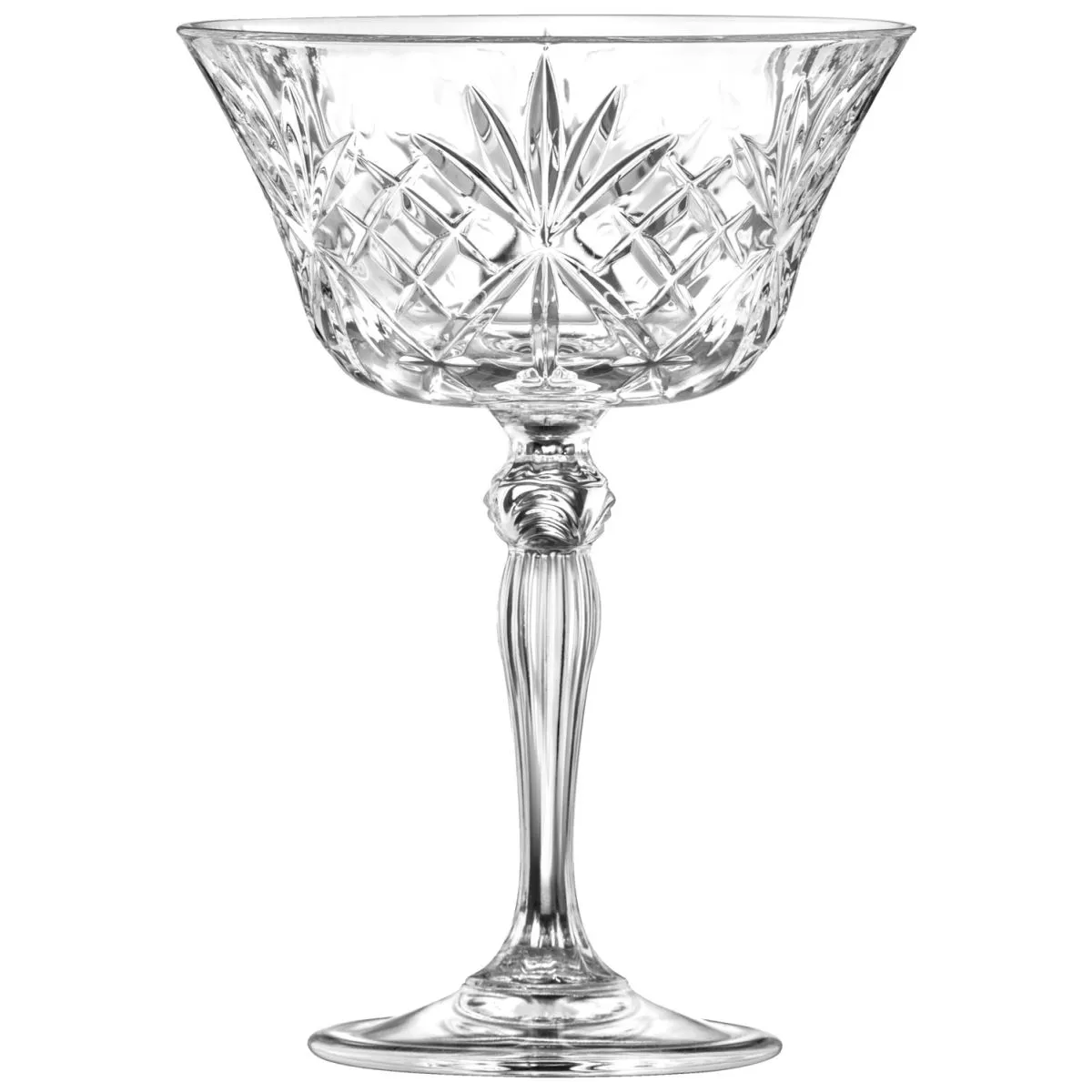 6x RCR Coppa champagne Melodia; 260 ml, 11.2x16.1 cm (ØxH); trasparente; 6 pz. / Pacco