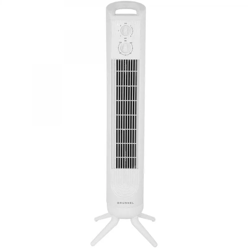 Ventilatore a Colonna Grunkel TF-324BL 45W 3 Velocità Oscillazione Timer 81cm Bianco