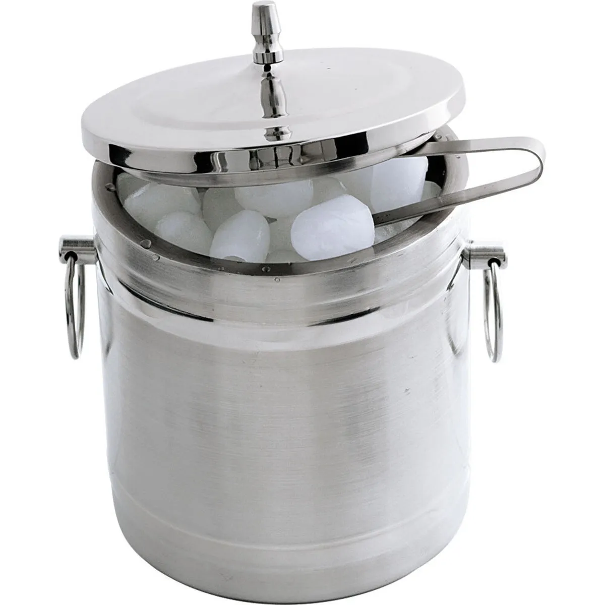 Stalgast Secchiello per cubetti di ghiaccio con coperchio, 2 litri; 2000 ml, 22x15 cm (HxØ); argento