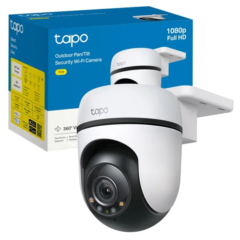 Videocamere di sorveglianza TP-Link TC40 FullHD Visione Notturna Interno ed Esterno Rilevamento IA Allarme Audio Bidirezionale Controllo Vocale