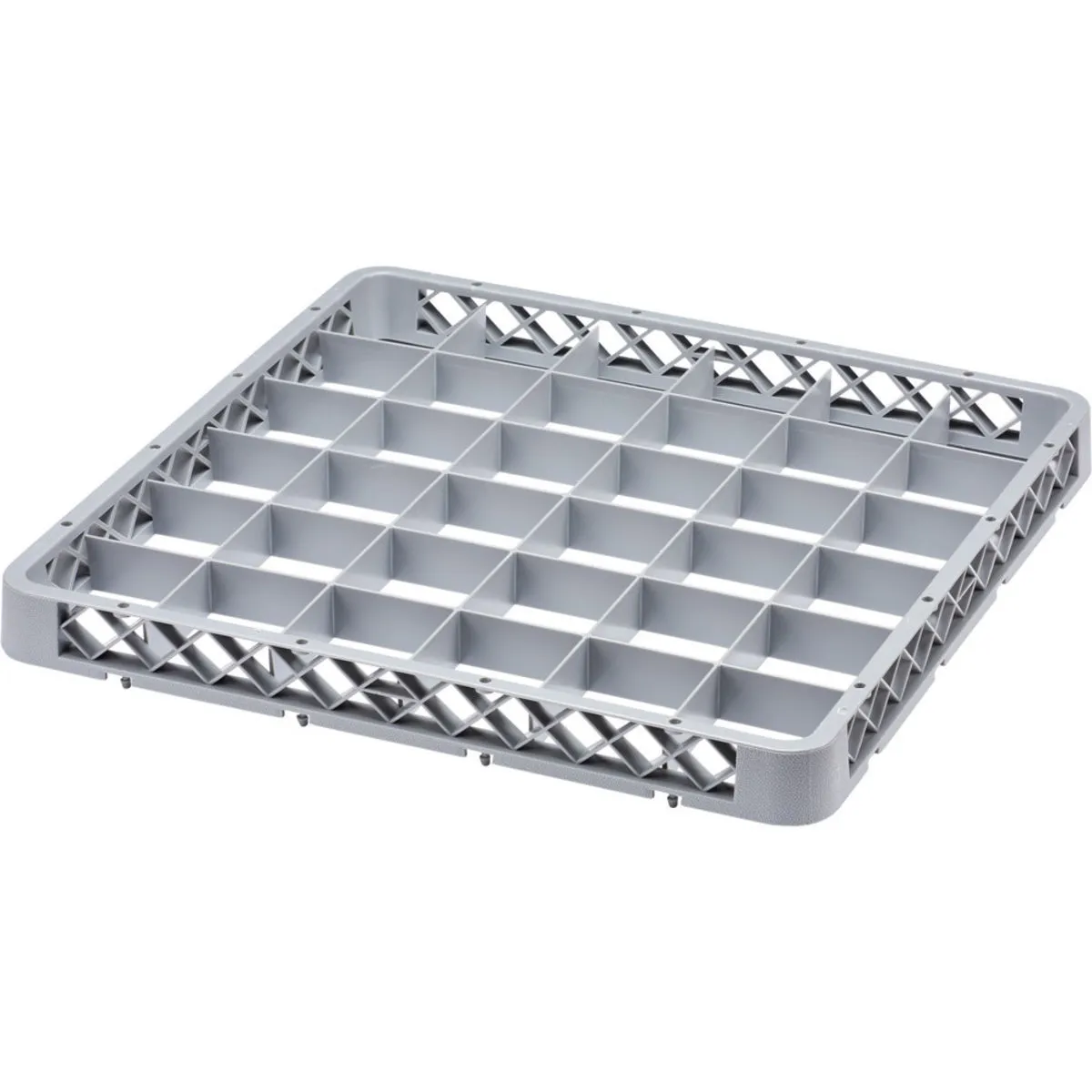 Stalgast Rialzo per cestello lavastoviglie 36 scomparti; 50x50x4.5 cm (LxPxH); grigio