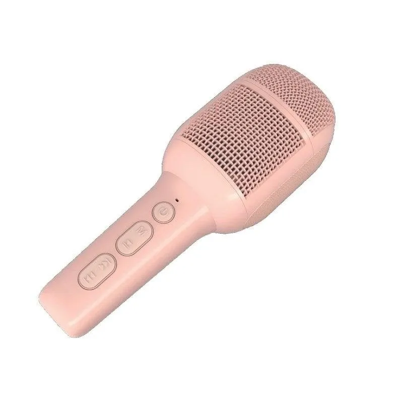 Microfono Celly KIDSFESTIVAL2PK wireless rosa con altoparlante integrato