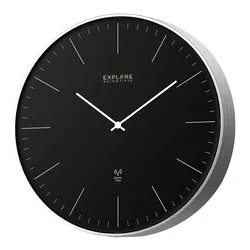 Orologio da parete (25cm) No Numbers Black e Silver RAC1001