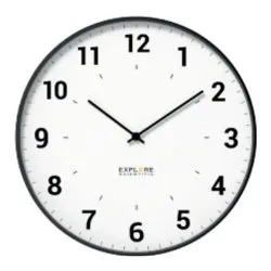Orologio da parete (25cm) With Numbers White e Silver RAC1003