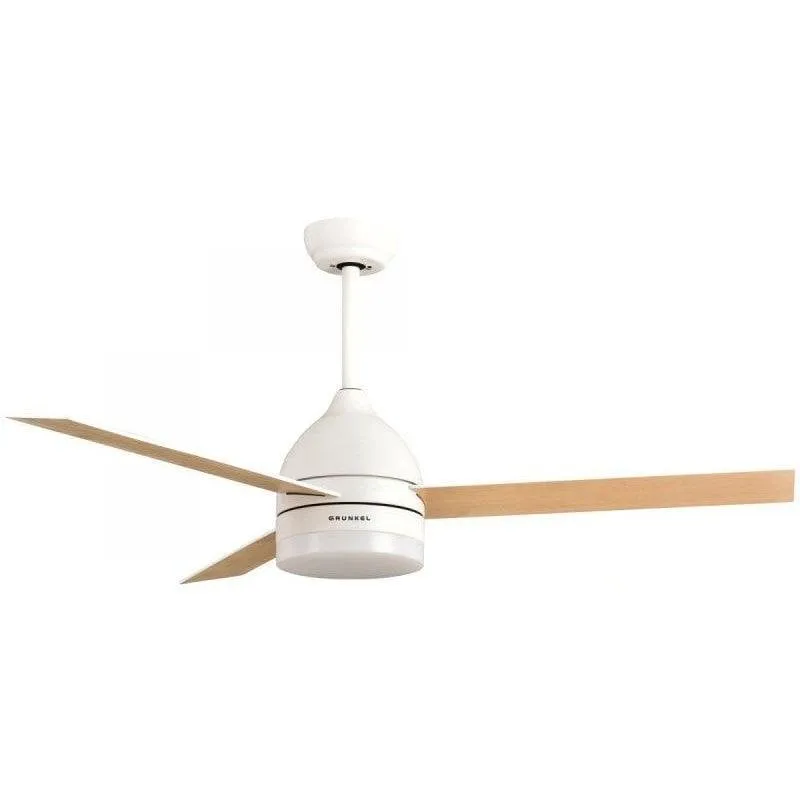 Ventilatore da Soffitto con Luce Grunkel SKYECO-52 25W 132cm 6 Velocità Telecomando Modalità Brezza