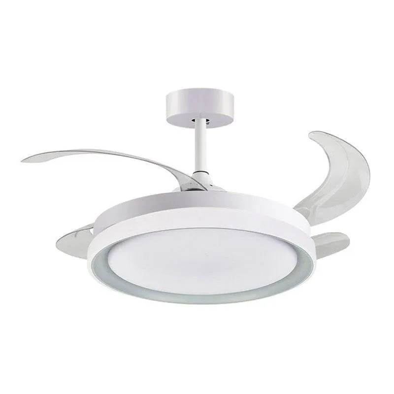 Ventilatore da soffitto Bel Air Kigali 72W LED telecomando bianco argento