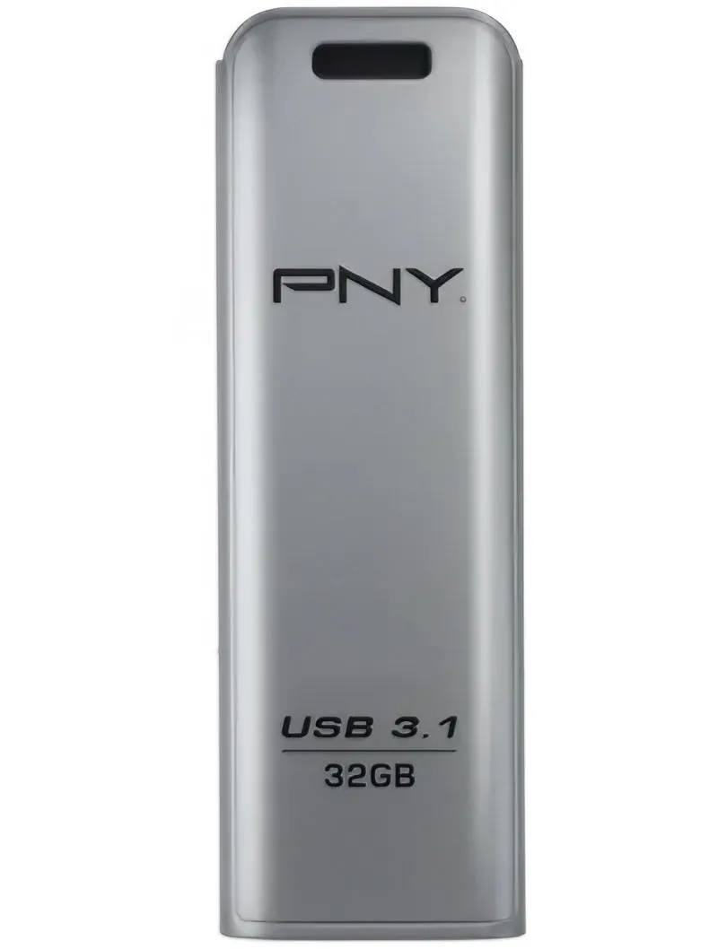 Memoria Esterna USB-A 3.1 PNY Elite Steel, 32Gb FD32GESTEEL31G-EF