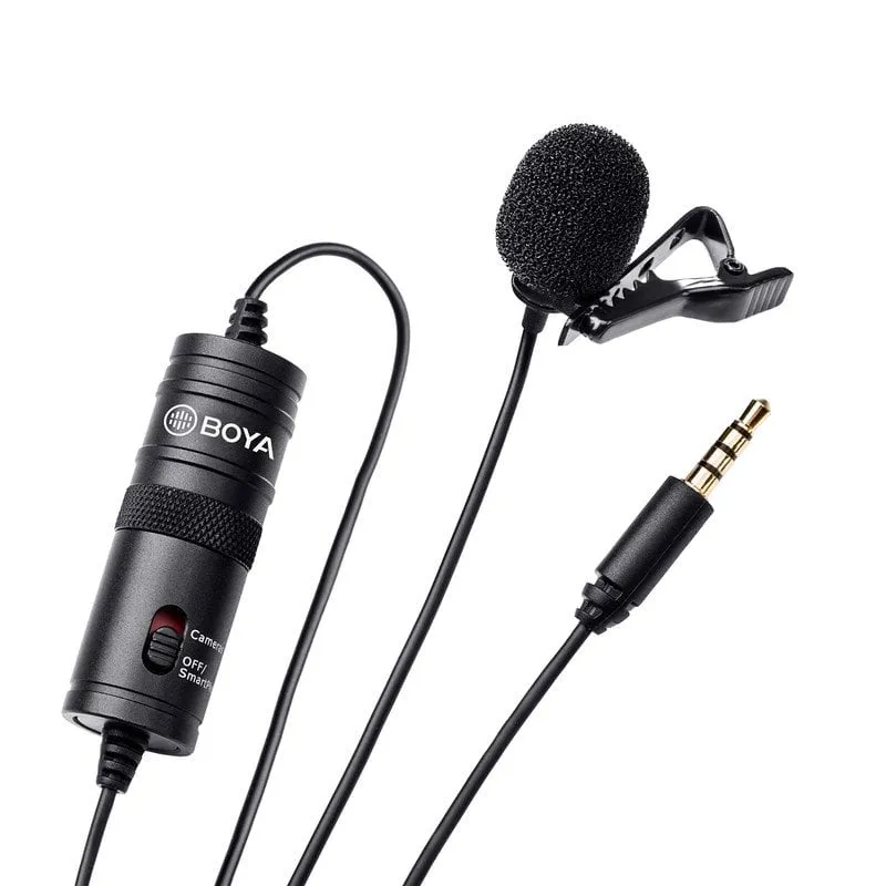 Microfono omnidirezionale professionale Boya By-m1 per fotocamere reflex