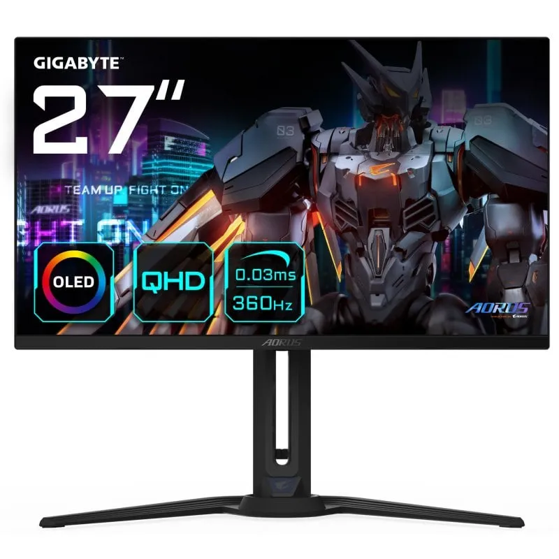 Monitor Gigabyte AORUS FO27Q3 da 27" QD-OLED QHD 360Hz FreeSync Premium