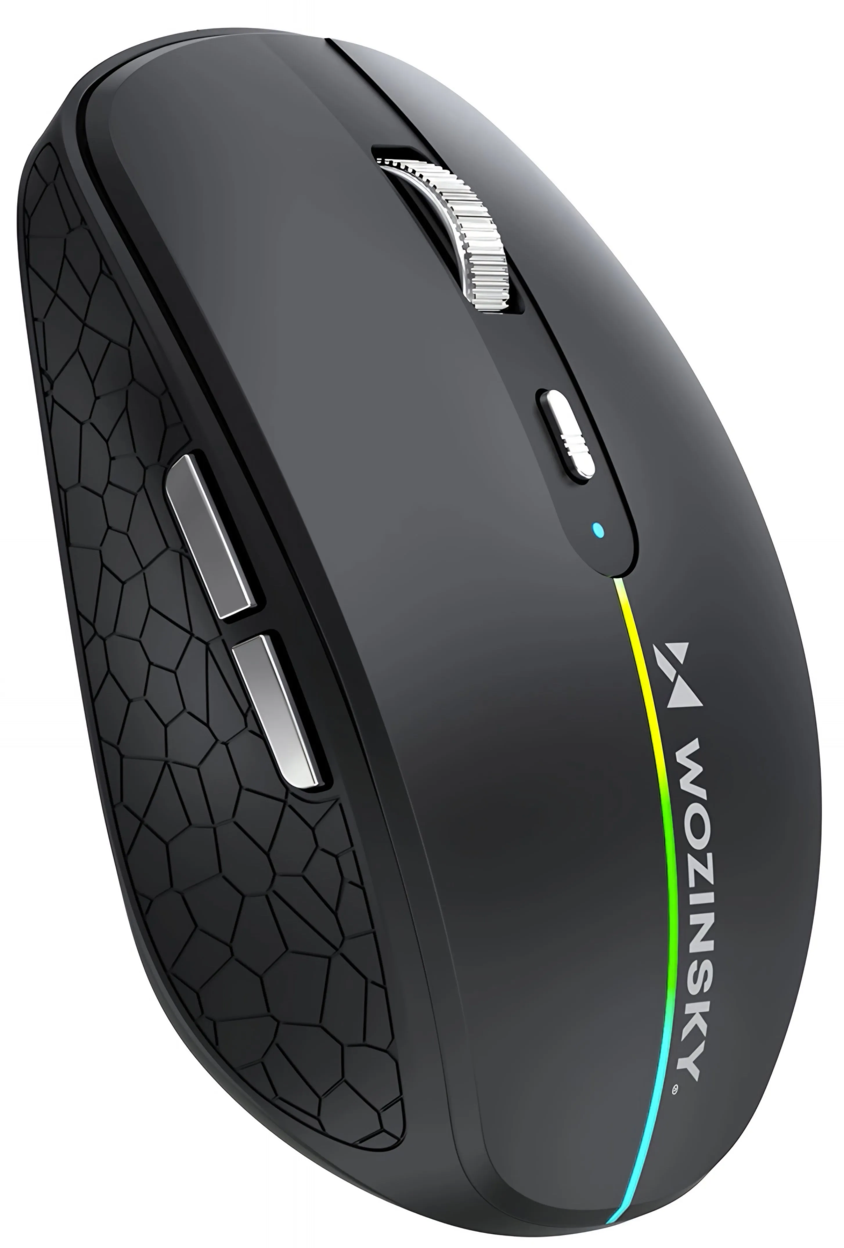 Mouse Gaming Wireless WZK WMGK-1132, RGB, 1600DPI, BT / Wi-Fi, Nero