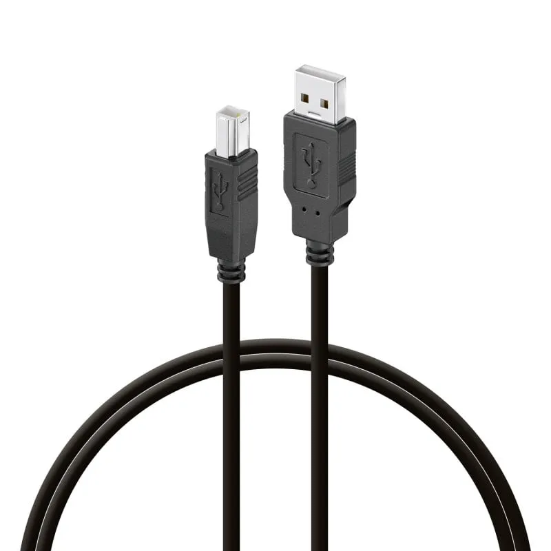 Cavo stampante PcCom Essential USB 2.0 A/B maschio/maschio 2 m nero