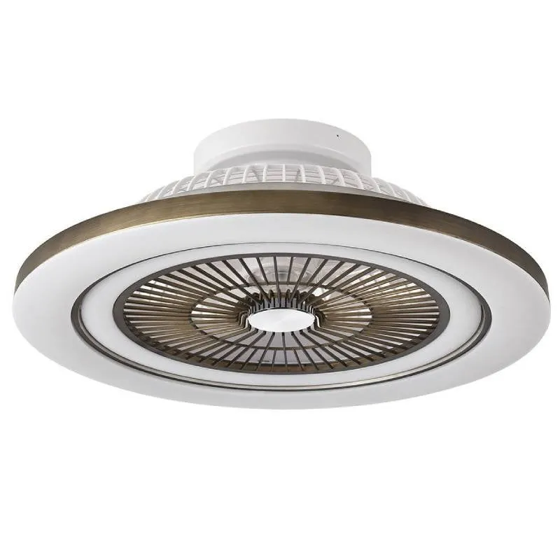 Ventilatore da Soffitto con Luce LED IluminaShop 72W 5 Pale 6 Velocità Telecomando Funzione Inverno