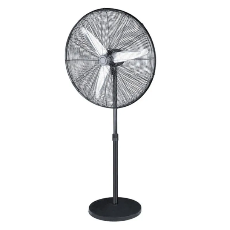 Ventilatore a Piantana IluminaShop 180W Nero/Argento 3 Velocità Testa Orientabile