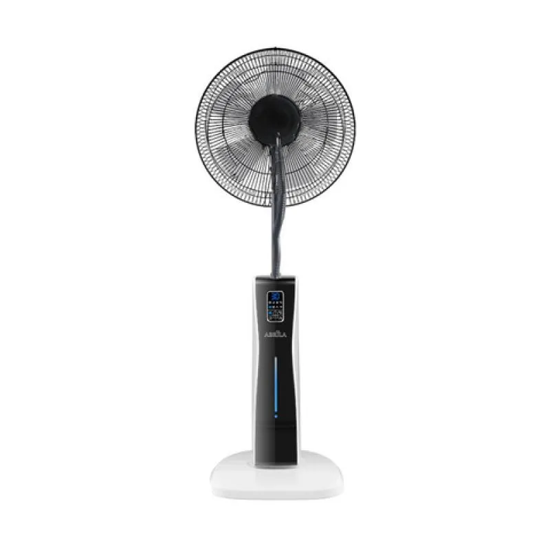 Ventilatore a Piantana Nebulizzatore IluminaShop 75W 5 Pale 3 Velocità Telecomando Timer