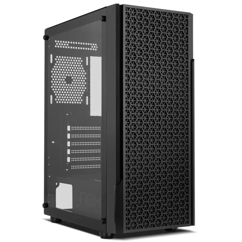NOX Infinity Beta Mid-Tower MATX Vetro temperato USB 3.0 Nero
