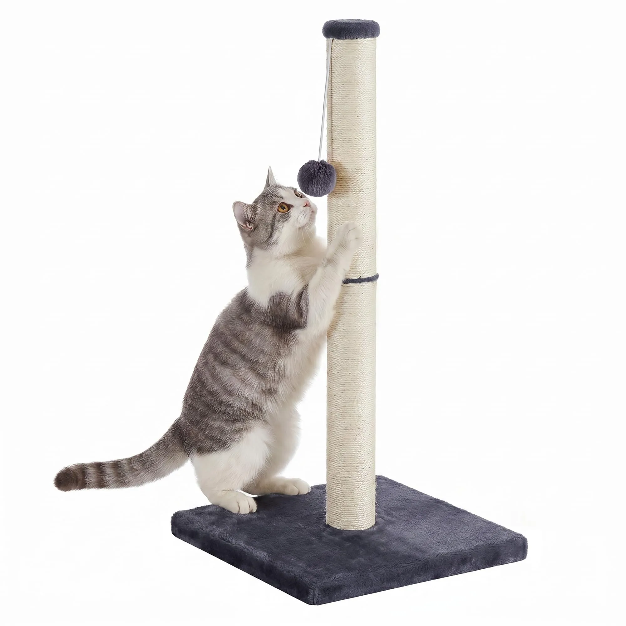 Feandrea Tiragraffi per Gatti, Colonna in Sisal Naturale, 40 x 40 x 84 cm