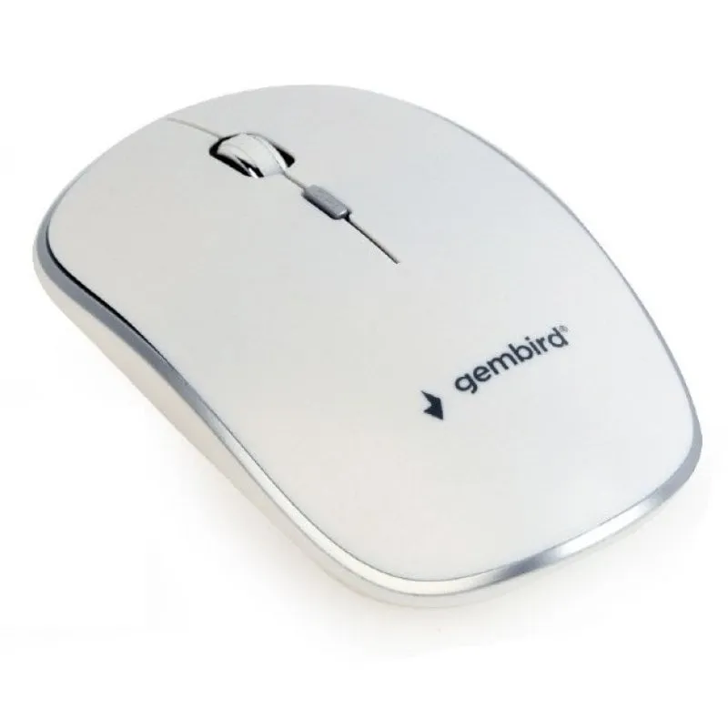 Mouse ottico wireless Gembird, bianco