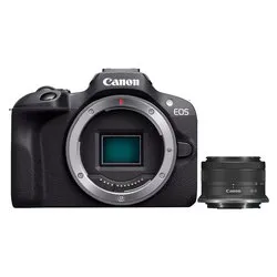 Fotocamera mirrorless 24,1Mpx APS C EOS R100 Kit RF S 18 45mm F4.5. 6.3 IS STM Black 6052C013