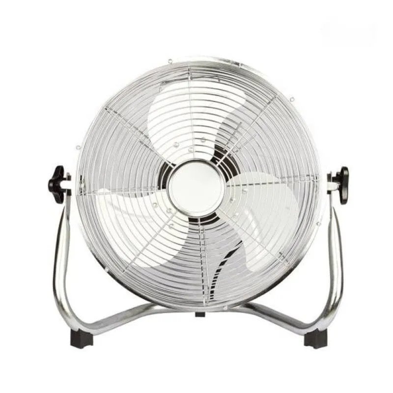 Ventilatore da Pavimento Industriale IluminaShop 309513 60W Metallo 3 Velocità Testa Orientabile