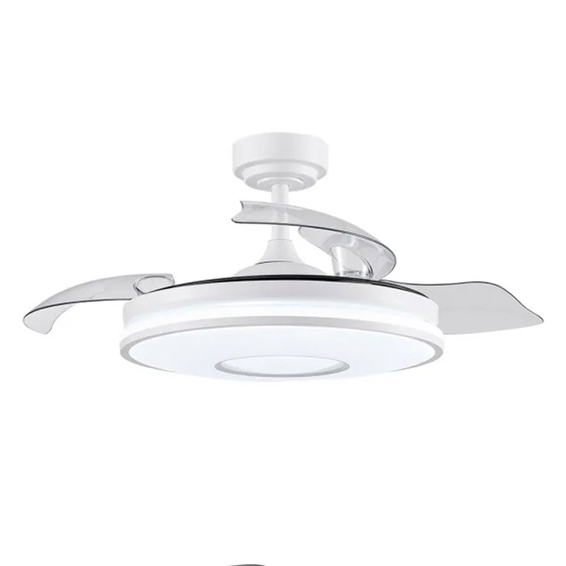 Ventilatore da Soffitto con Luce IluminaShop 350419 72W 108cm 6 Velocità Pale Retrattili Telecomando Funzione Inverno