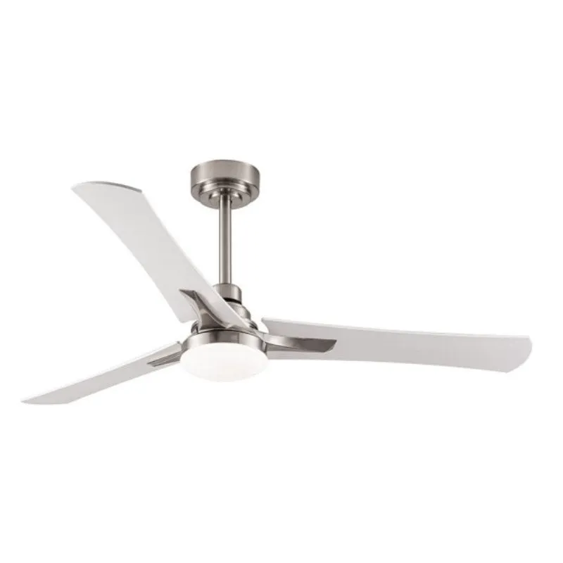 Ventilatore da Soffitto con Luce IluminaShop 22W 132cm 6 Velocità Motore DC Telecomando Estate/Inverno