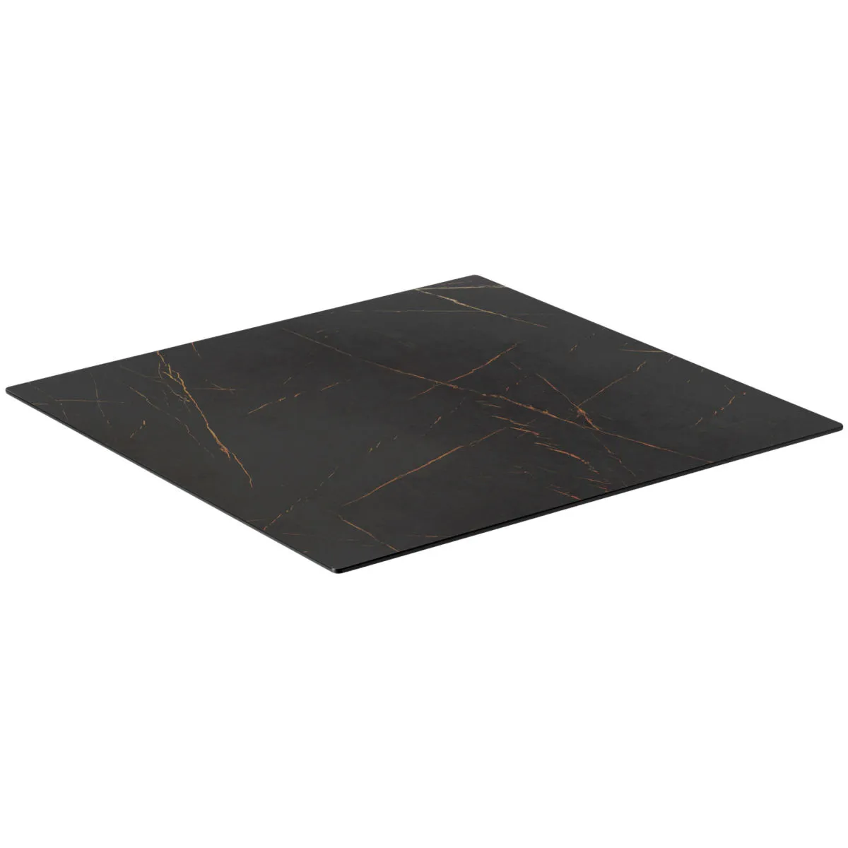 VEGA Piano per tavolo da esterno in HPL Lift quadrato; 60x60 cm (LxL); nero/marrone; quadrata