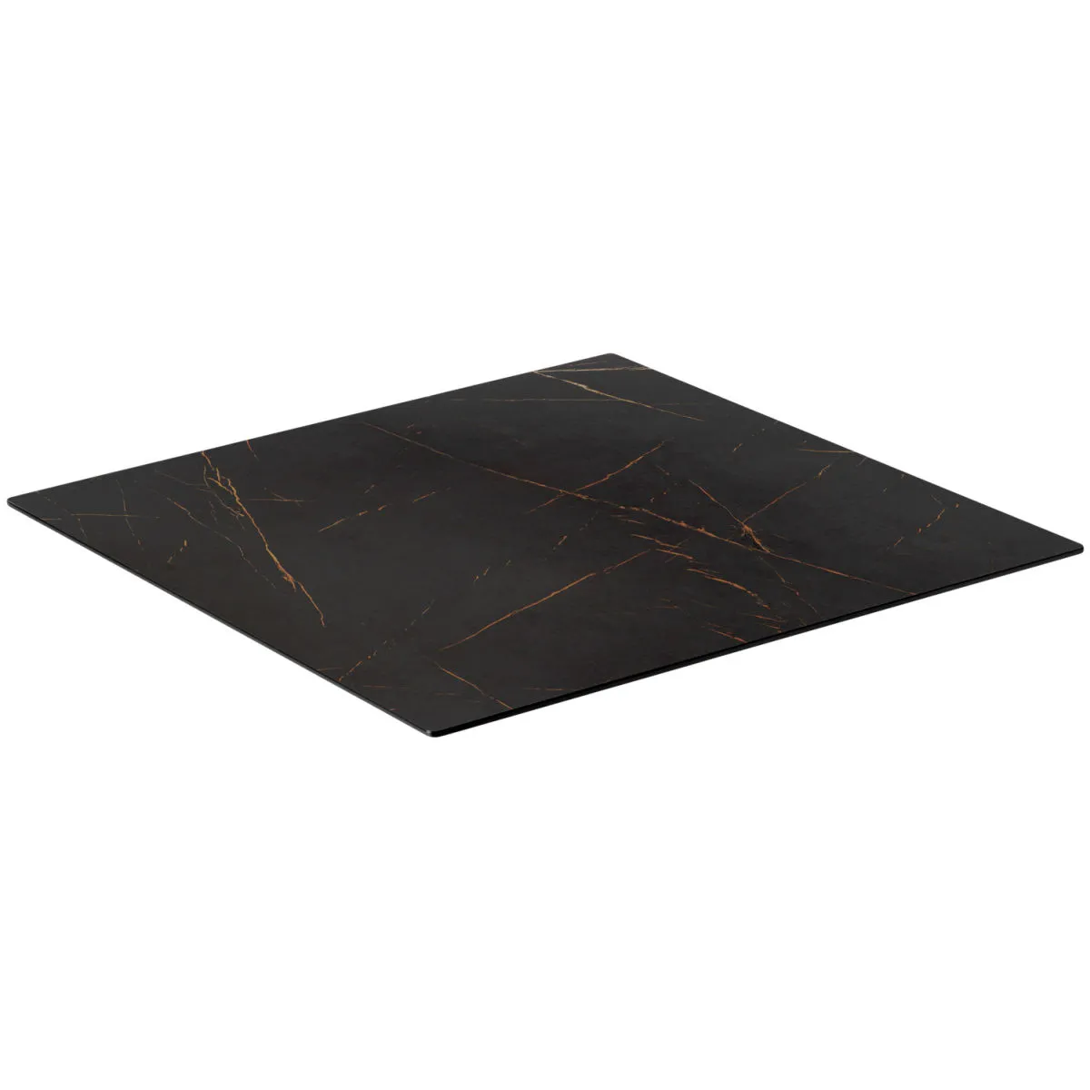 VEGA Piano per tavolo da esterno in HPL Lift quadrato; 80x80 cm (LxL); nero/marrone; quadrata
