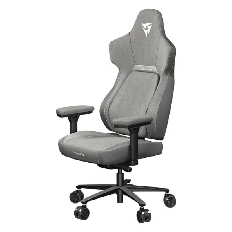 Sedia da gaming universale ThunderX3 CORE Loft, sedile imbottito grigio