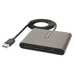 Cavo adattatore USB a HDMI a 4 porte Grigio 1m USB32HD4