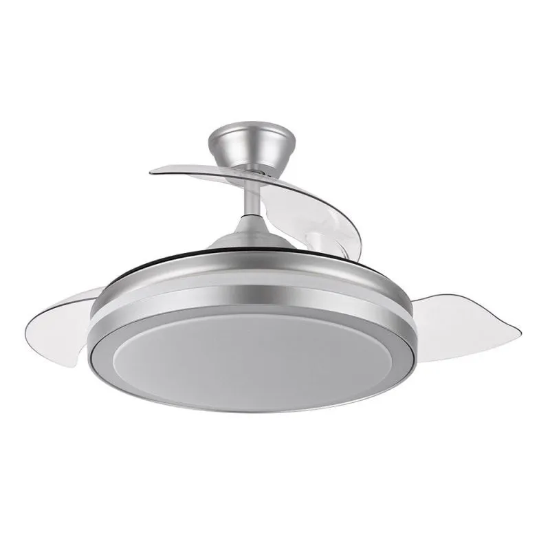 Ventilatore da Soffitto con Luce IluminaShop 334886 72W 107cm 6 Velocità Pale Retrattili Telecomando