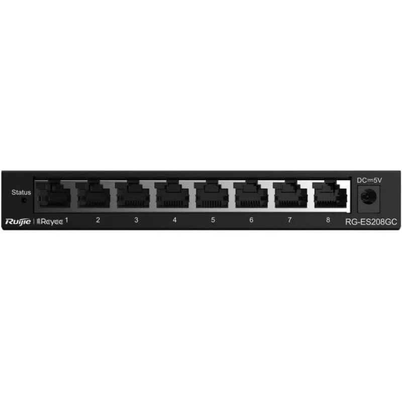 Ruijie Networks RG-ES208GC switch di rete Gestito L2 Gigabit Ethernet (10/100/1000) Grigio