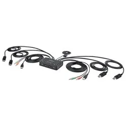 Kvm switch DisplayPort doppio monitor 4K Black C2 DD46 UA2 CBL KVM