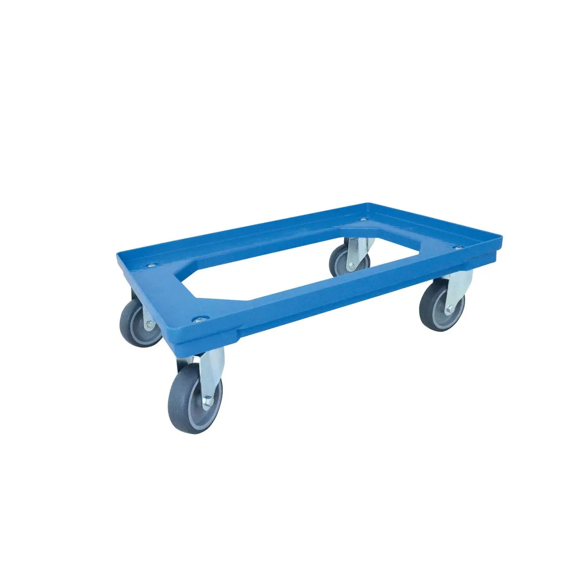 Schneider Carrello di trasporto in acciaio inox per TOP-Box gastronorm 1/1; GN 1/1, 61x41x18 cm (LxLxH); blu