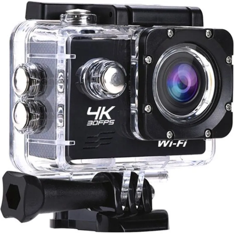 Cámara Deportiva Lipa AT-Q1 4K UltraHD WIFI UltraWide Stabilizzazione Avanzata 21 Accessori