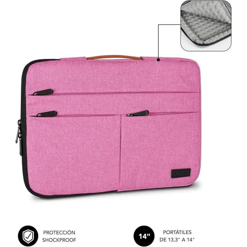 Fodera Subblim Air Padding 360 per Notebook 14" Rosa