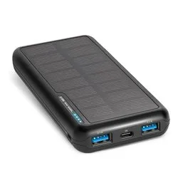 Power bank SOLAR Black (Batteria 10000mAh) TTBB10000SK