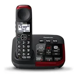 Cordless Singolo (Ricaricabile) Black e Red KX TGM420EXB