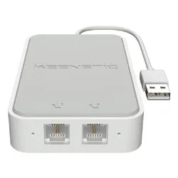 Adattatore di rete LINEAR USB Cordless White e Silver KN 3110 01EN