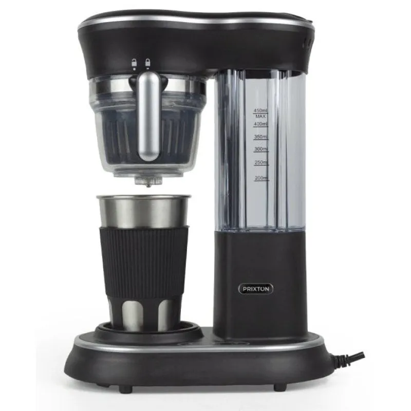 Caffettiera Prixton Capri con macinacaffè e sistema antigoccia 600W Nera