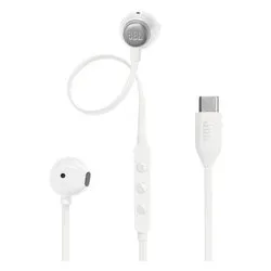 Auricolari microfono filo TUNE 305C White JBLT305WHT