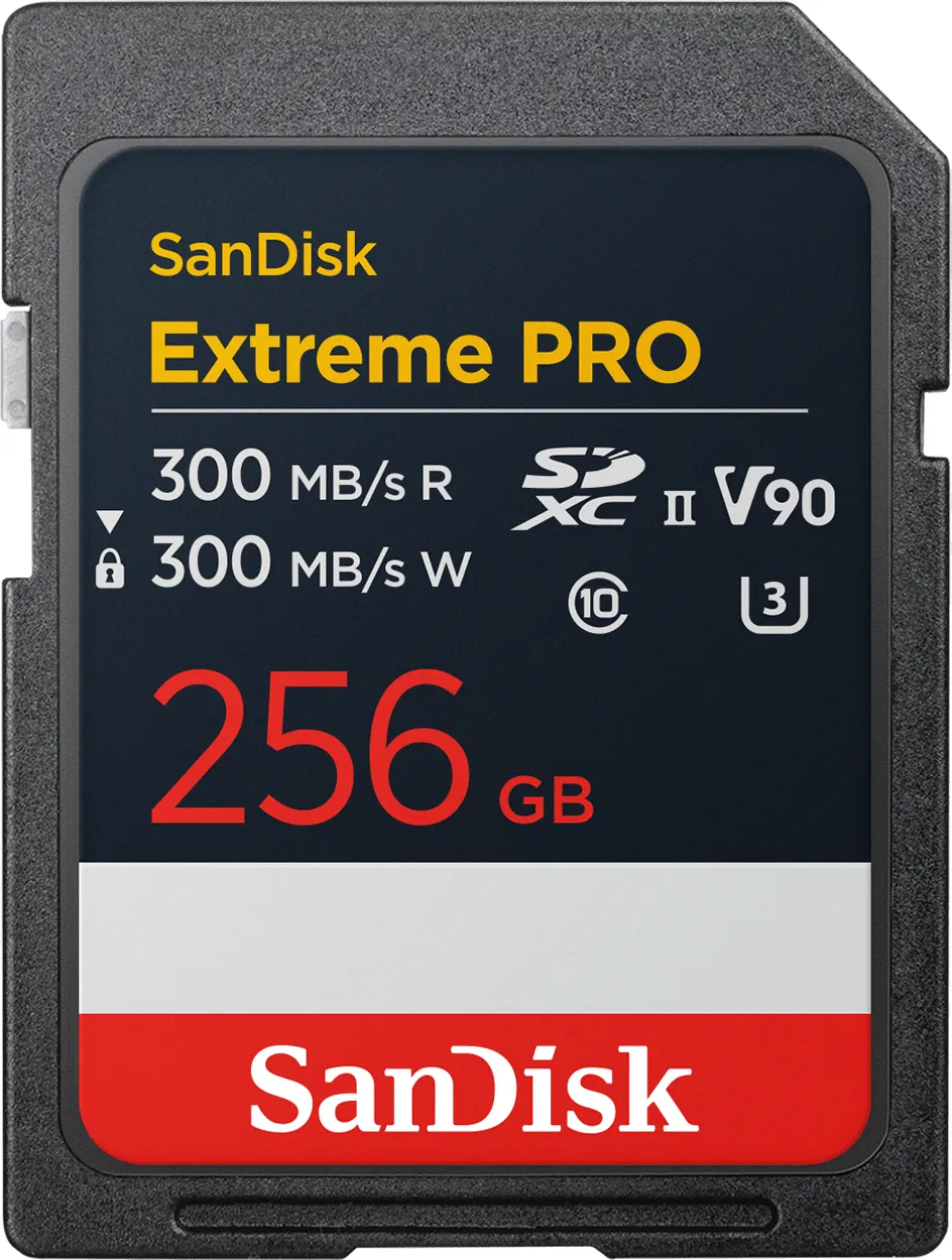 Scheda di memoria SDXC SanDisk Extreme Pro, 256Gb, Classe 10 / UHS-2 U3 SDSDXDM-256G-GN4IN
